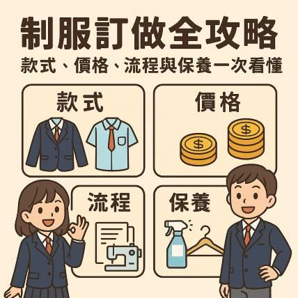 制服訂做全攻略｜款式、價格、流程與保養一次看懂