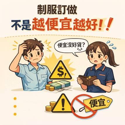 制服訂做不是越便宜越好 便宜一次，後悔三年，這句話在制服圈是真的