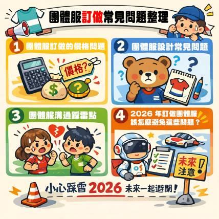 團體服訂做真的不難？2026 年價格、設計與溝通踩雷一次攤開說清楚