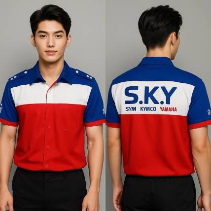 SYM KYMCO YAMAHA三品牌POLO衫｜機車行團體服也能穿出職人氣場
