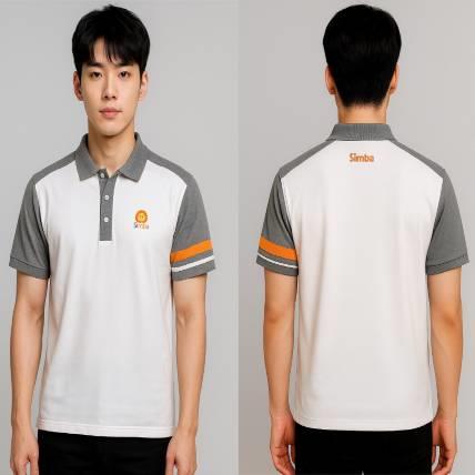 小獅王Simba六角網眼排汗POLO衫｜清爽撞色＋團隊識別感的制服代表