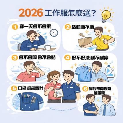 工作服不是穿給主管看｜2026 現場人員真正在意的 6 個關鍵，你可能從沒問過