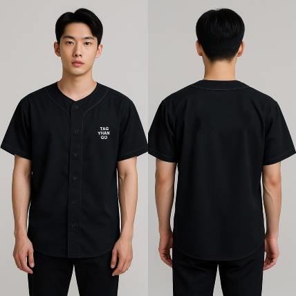 棒球風斜紋襯衫｜品牌活動、門市接待專用團體制服推薦