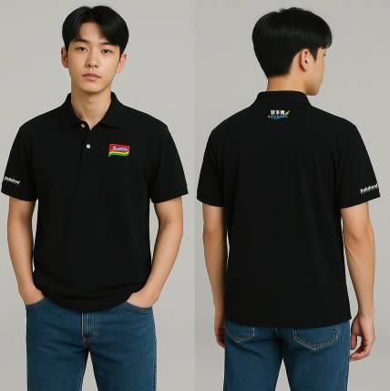 營多麵黑色排汗POLO衫｜企業識別與品牌形象兼具款