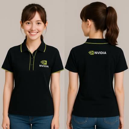 輝達NVIDIA 黑色短袖POLO制服｜科技形象 × 營運識別一體成型