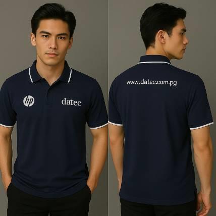 HP科技品牌制服 polo衫｜沉穩設計與企業識別兼具的團體服推薦款
