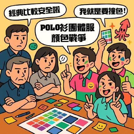 POLO衫團體服顏色終極對決：經典安全牌vs新潮撞色實測