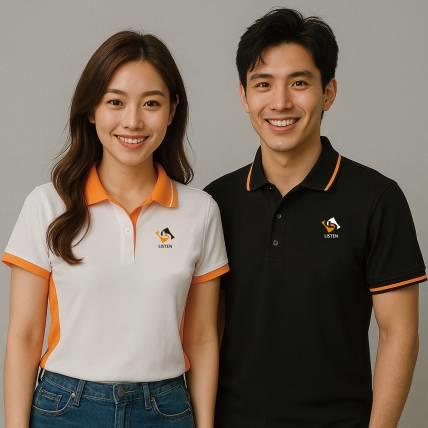 國家地理風格團體服 POLO衫｜極簡黑白配色 × 客製LOGO設計制服推薦