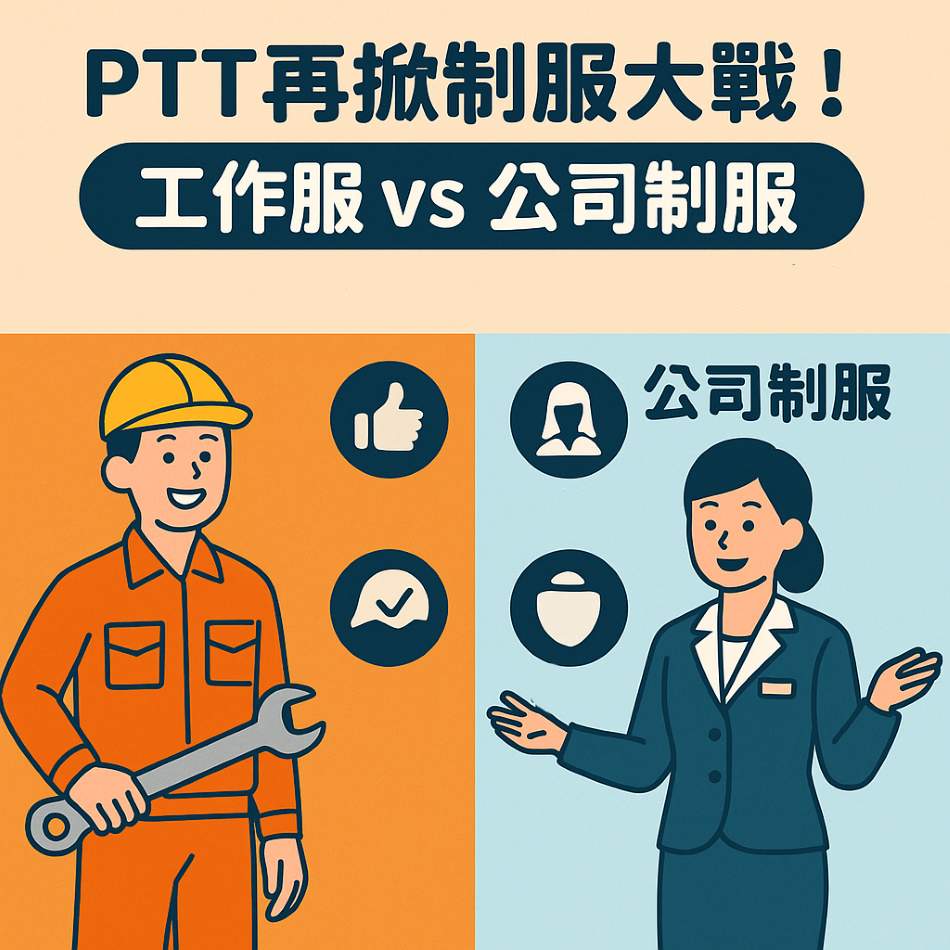 PTT 熱議的工作服與公司制服：款式、布料、工法與文化一次看懂