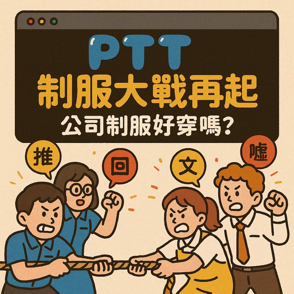 PTT 熱議的公司制服與工作服：真相、痛點與關鍵一次看懂
