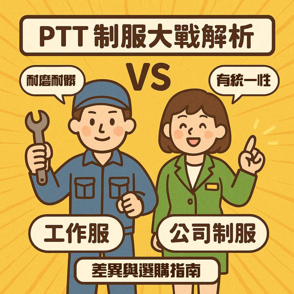 PTT 熱議的公司制服與工作服：真相、痛點與關鍵一次看懂