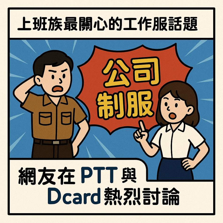 上班族最關心的工作服話題：PTT、Dcard 熱議真相、痛點與關鍵一次看懂
