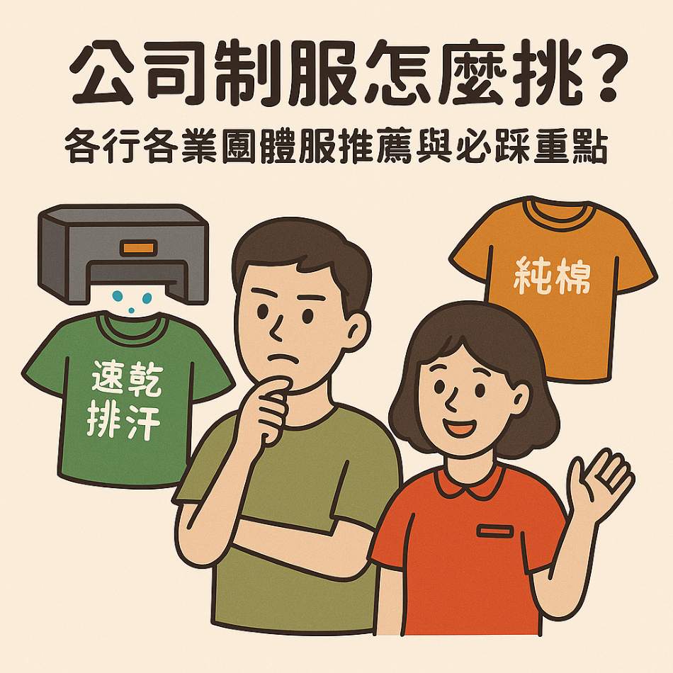 公司制服怎麼挑?團體服推薦必看重點