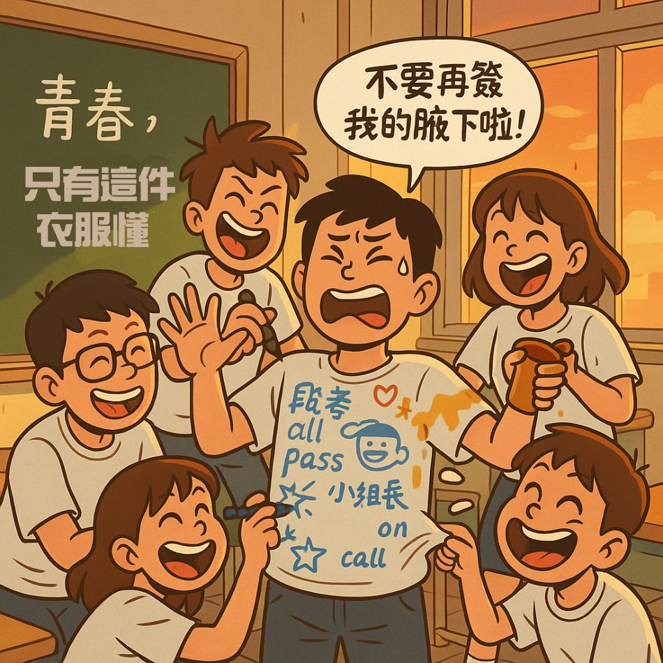 青春班服T-shirt：團體服、團體制服的故事與意義