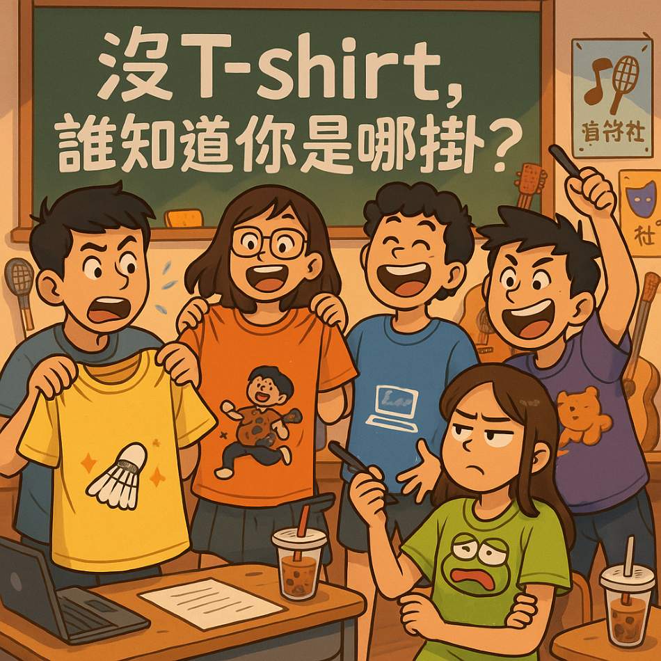 社團T-shirt為什麼一定要出？團體服與團體制服的圈內魔法