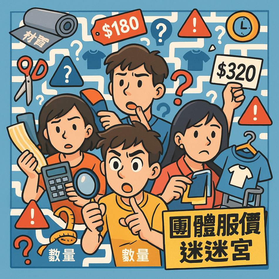 團體服價錢分析圖|團體服訂製流程解析