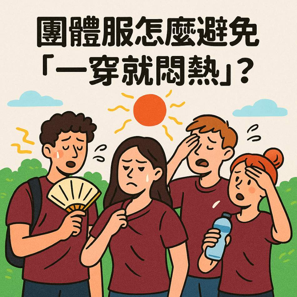 團體服怎麼避免一穿就悶熱？材質與設計全解析