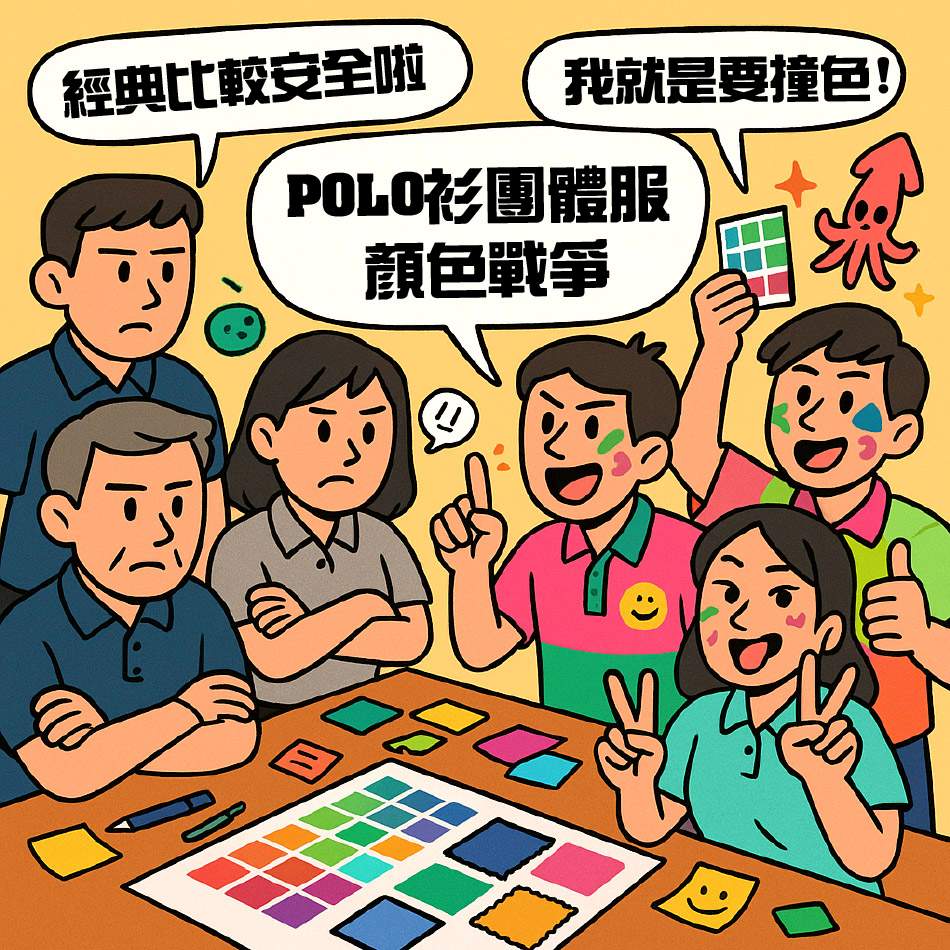 POLO 衫團體服顏色選擇、經典色與撞色 PK