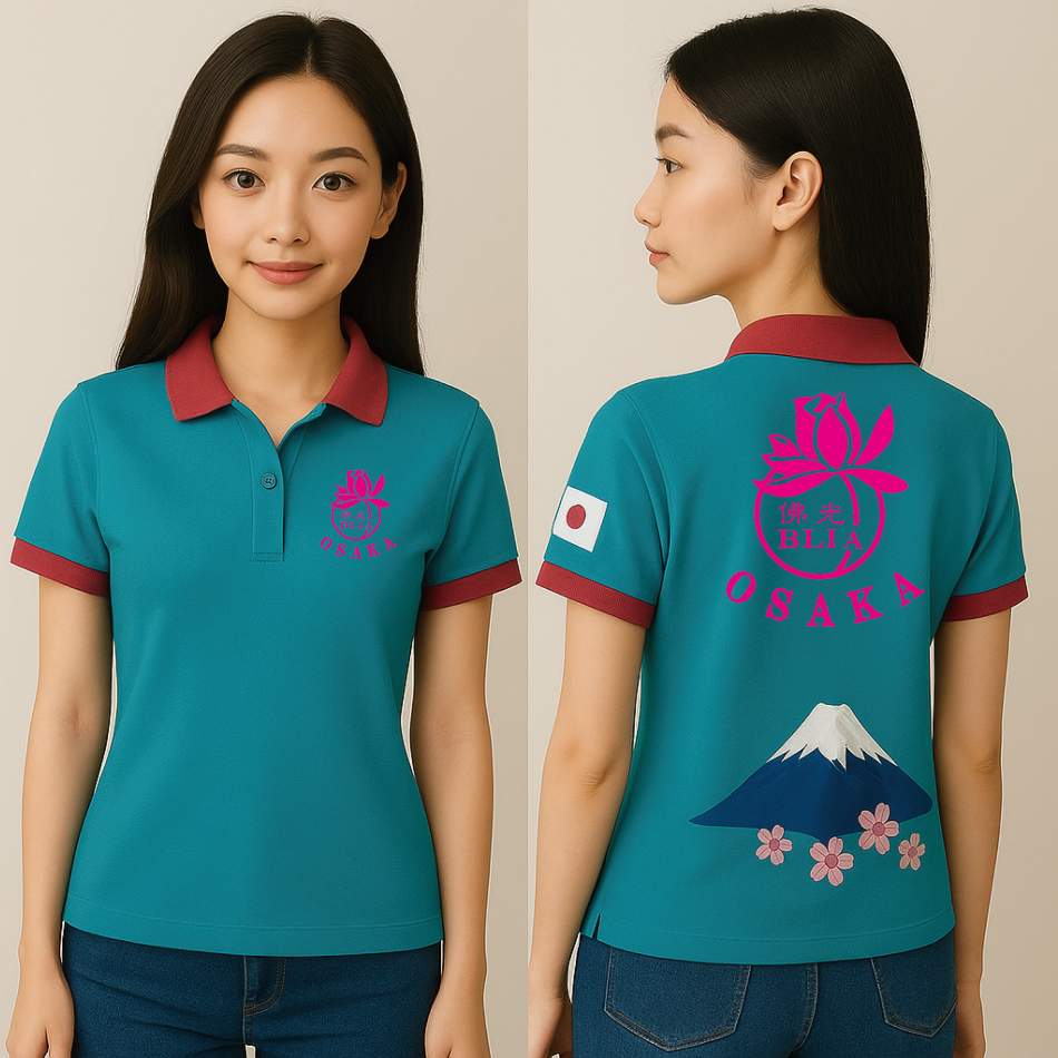 日本佛光山 C+T polo衫 團體制服設計正反面展示
