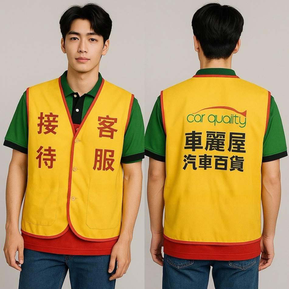 車麗屋接待背心 團體制服 團體服設計款