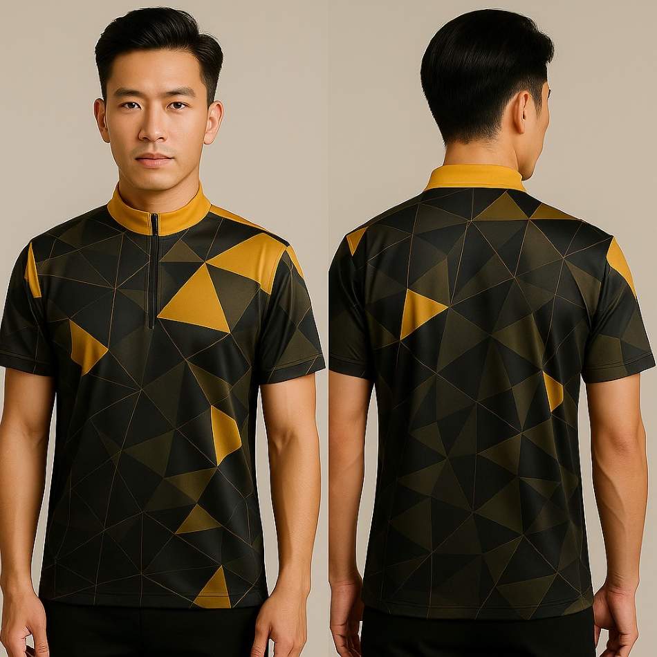 幾何昇華立領polo衫|品牌團體服 客製制服設計推薦