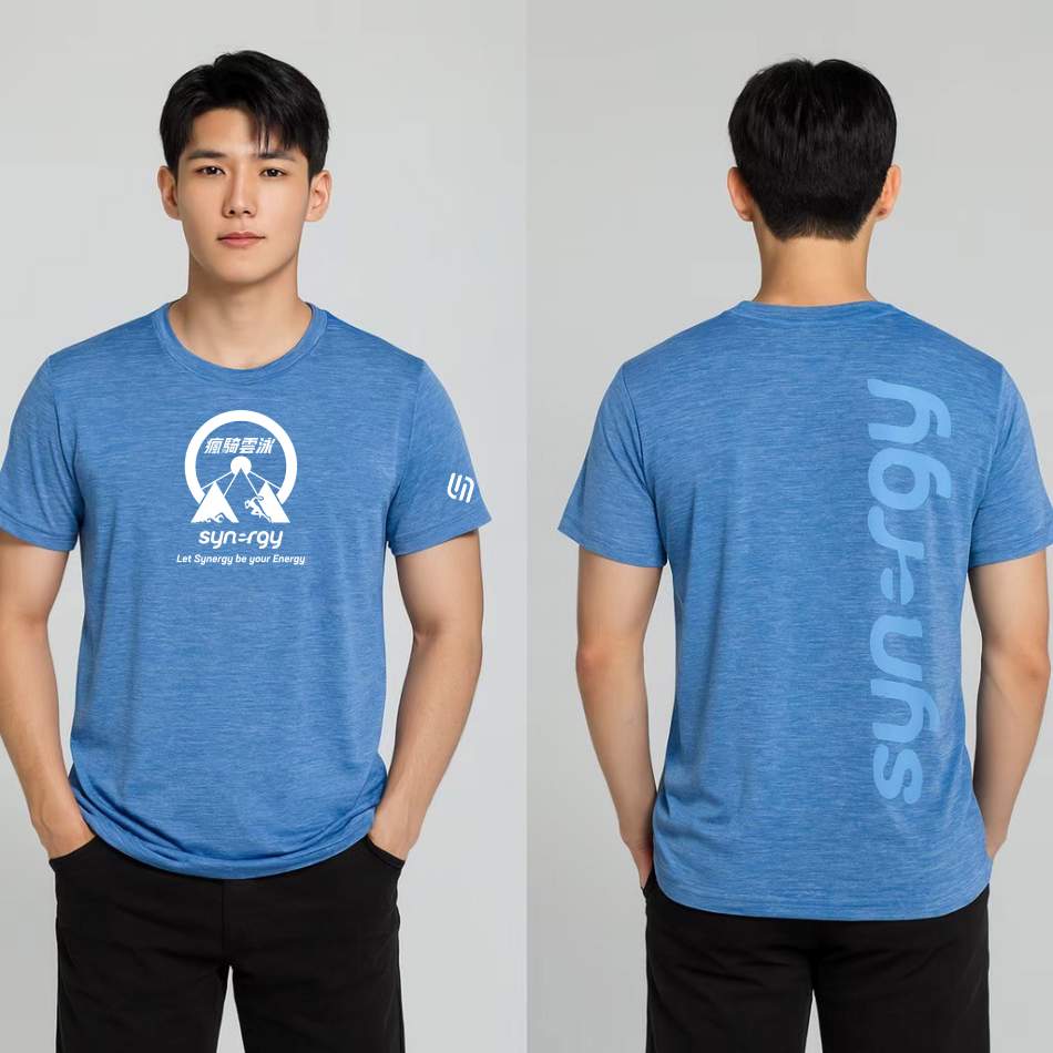 理想家雲彩排汗布短袖 前後實拍 團體活動客製案例