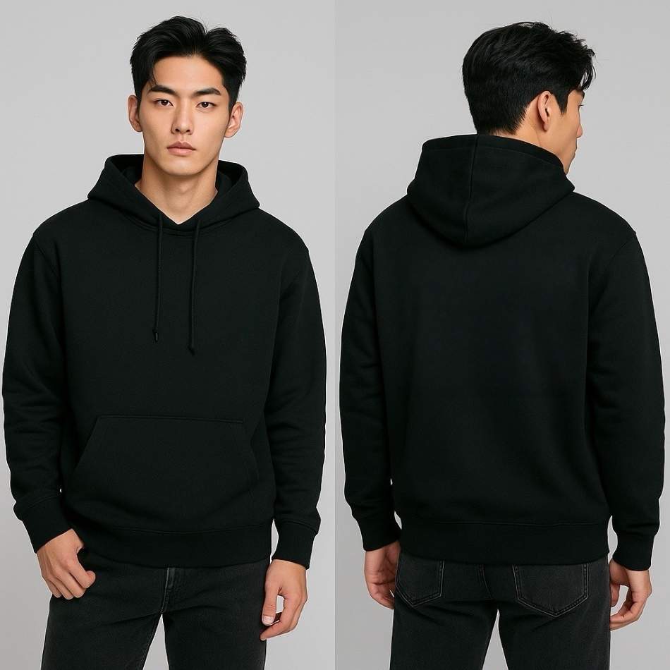大絨布刷毛外套 素色連帽團體服｜團體服訂做｜制服訂做｜公司制服推薦｜黑色刷毛外套
